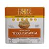 Pride Of India - Tikka Curry Mung Bean Papadum Lentil Crisp, Pack of 6-10 count (3.53oz - 100gm) - Instant Microwaveable Vegan Healthy Crackers | Tastes like Indian Curry Sauce | Mild Spice Level view 1
