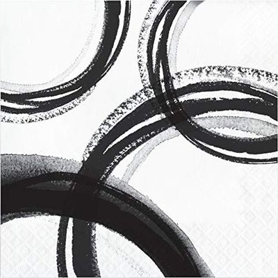 Baxters Party Bundle Luxury Napkins Bulk Abstract Luncheon 3 Ply, 192 Napkins