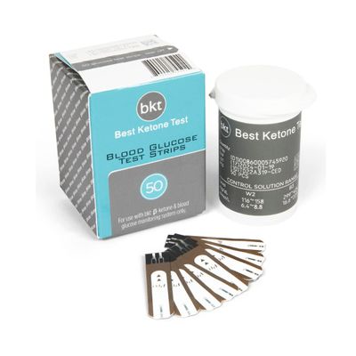 BKT TD-4279 Blood Glucose Test Strips 50ct - NOT for Keto-Mojo GK+ - Only for BKT Meter and Original Keto-Mojo Bluetooth TD-4279