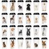 Youngever 72 Sets Disposable Coffee Cups with Lids, To Go Hot Coffee Cups, Durable Paper Cups with Lids (Dog Puppy Theme Design) view 3