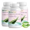 AloeCure Daily Probiotics 10 Billion CFU for Digestive Support 8 Strains, 6 Prebiotics & Enzymes - Digestive Supplement with Bromelain for Women & Men - Gut Support, Digestive Relief, 30 Caps x 3btls view 1