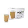 PacknWood 8NPGCDW12KR Double Wall Black Compostable Paper Cup, disposable paper cup, coffee cups, disposable tea cups, dixie cups, paper coffee cups, disposable cups - 12oz D:3.5in H:4.3in - 288 pcs view 2