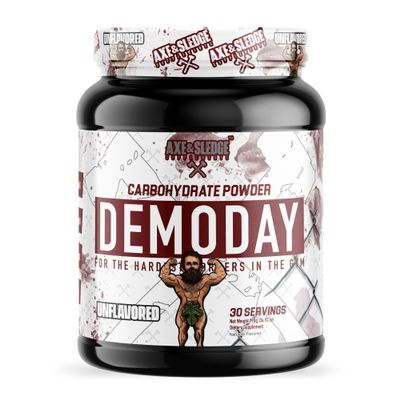 Axe & Sledge Supplements Demo Day Intra-Workout Carbohydrate Powder with Cluster Dextrin, Carb10, Hydromax, & Palatinose, Enhances Performance and Pumps, 30 Servings (Unflavored)