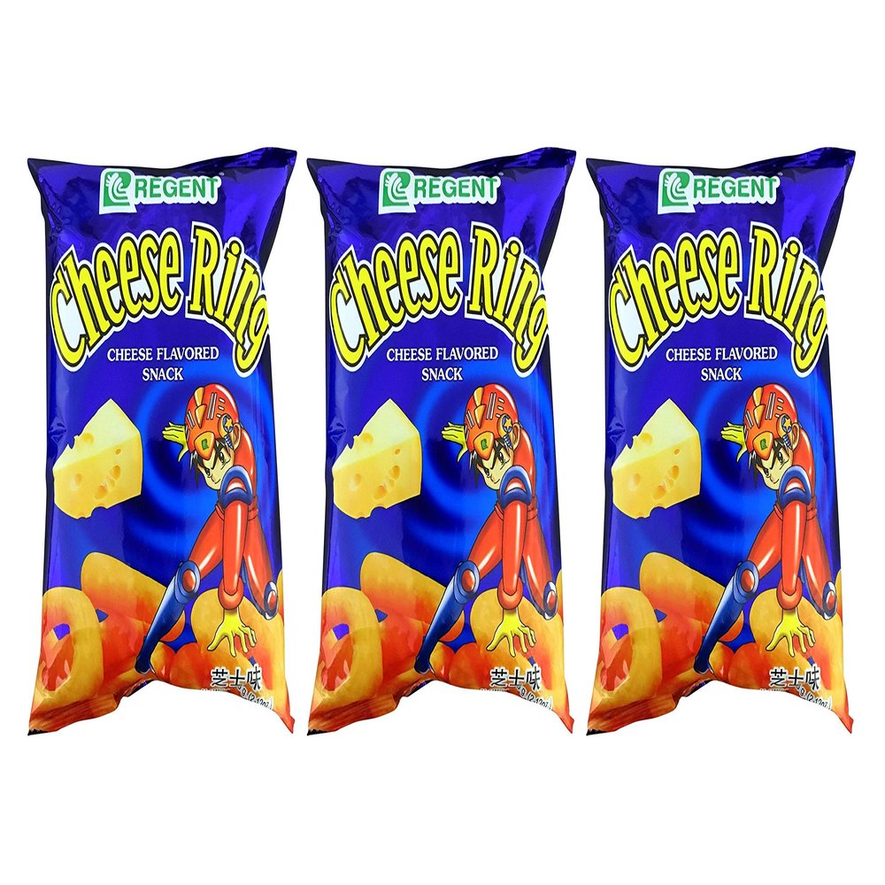 Regent Filipino Cheese Ring Snacks (3 Pack, Total of 6.36oz)