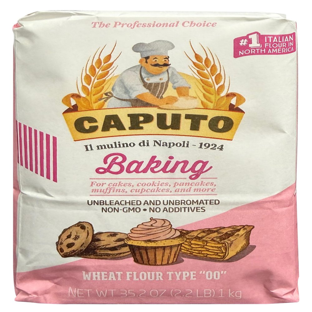 Antimo Caputo Baking (Pasticceria Pastry) 00 Flour 2.2 Pound Bag - For Desserts & Shortbreads - From Italy Type 00 Wheat