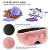 Dulief Eye Mask - Microwavable & Reusable Eye Cover for Sleeping with Lavender & Flaxseed - Migraines, Headache, Sinus Pain, Dry, Puffiness Relief - Warm Compress for Relaxation view 4