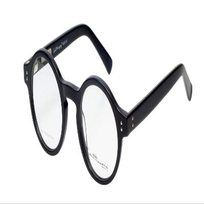Ernest Hemingway Round/Oval Blue Light Block Reading Glasses +2.00 H4616 Black 47mm