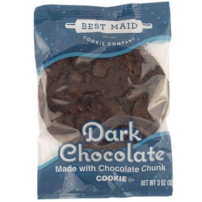 Best Maid Individually Wrapped Dark Chocolate with Chocolate Chunk Cookie, 3 Ounce - 144 per case.
