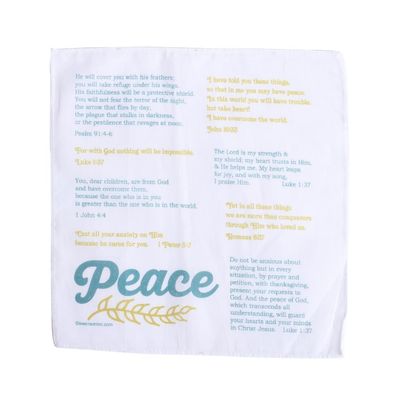 Swanson Christian Products Prayer Cloth Pack of 6 8x8 Prayer Cloths for Anointing Prayer Pocket Prayer Cloths (Peace) Prayer Cloth for Christians Prayers in My Pocket