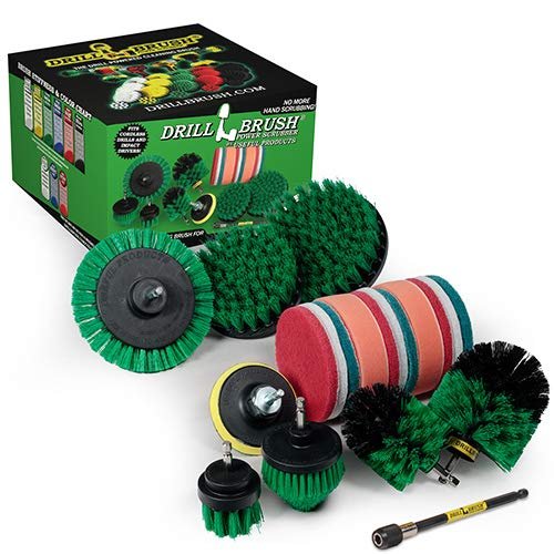 Kitchen Cleaning Supplies - Oven Scrubber Kit - Cast Iron Cleaner Brushes - Tabletop Scrubbers - Kitchen Accessories - Stove Top Cleaner - Fridge Scrub Brush - Stainless Steel Appliance Cleaning Kit