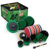 Kitchen Cleaning Supplies - Oven Scrubber Kit - Cast Iron Cleaner Brushes - Tabletop Scrubbers - Kitchen Accessories - Stove Top Cleaner - Fridge Scrub Brush - Stainless Steel Appliance Cleaning Kit view 1