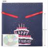 Indigo PG363 Wrapping Bag, Birthday Bag, L, Cake Navy view 2