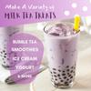 Flavfar Premium Instant Taro Milk Tea Kit with Authentic Brown Sugar Tapioca Boba and Straws | Ready in Just 25 Seconds | Perfect for Home, Parties, and Gift Giving - 5 Servings view 3