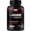Force Factor L-Arginine Nitric Oxide Supplement with BioPerine to Help Build Muscle and Support Stronger Blood Flow, Circulation, Nutrient Delivery, and Pumps, L-Arginine 3000mg, 3g, 150 Capsules view 1
