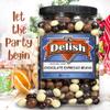 Gourmet Chocolate Covered Espresso Beans Medley by Its Delish, 3 LBS Jumbo Reusable Container  Mix of Dark, Milk & White Chocolate Covered Roasted Coffee Beans | Chocolate Candy Snack | Kosher Dairy view 4