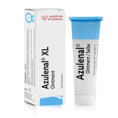 Azulenal Ointment with Guaiazulene | Ointment for Diaper Rashes Itches Cuts & Sore Nipples | Suitable for Use for Babies and Nursing Mothers | Made in Europe (1 x 50 g)