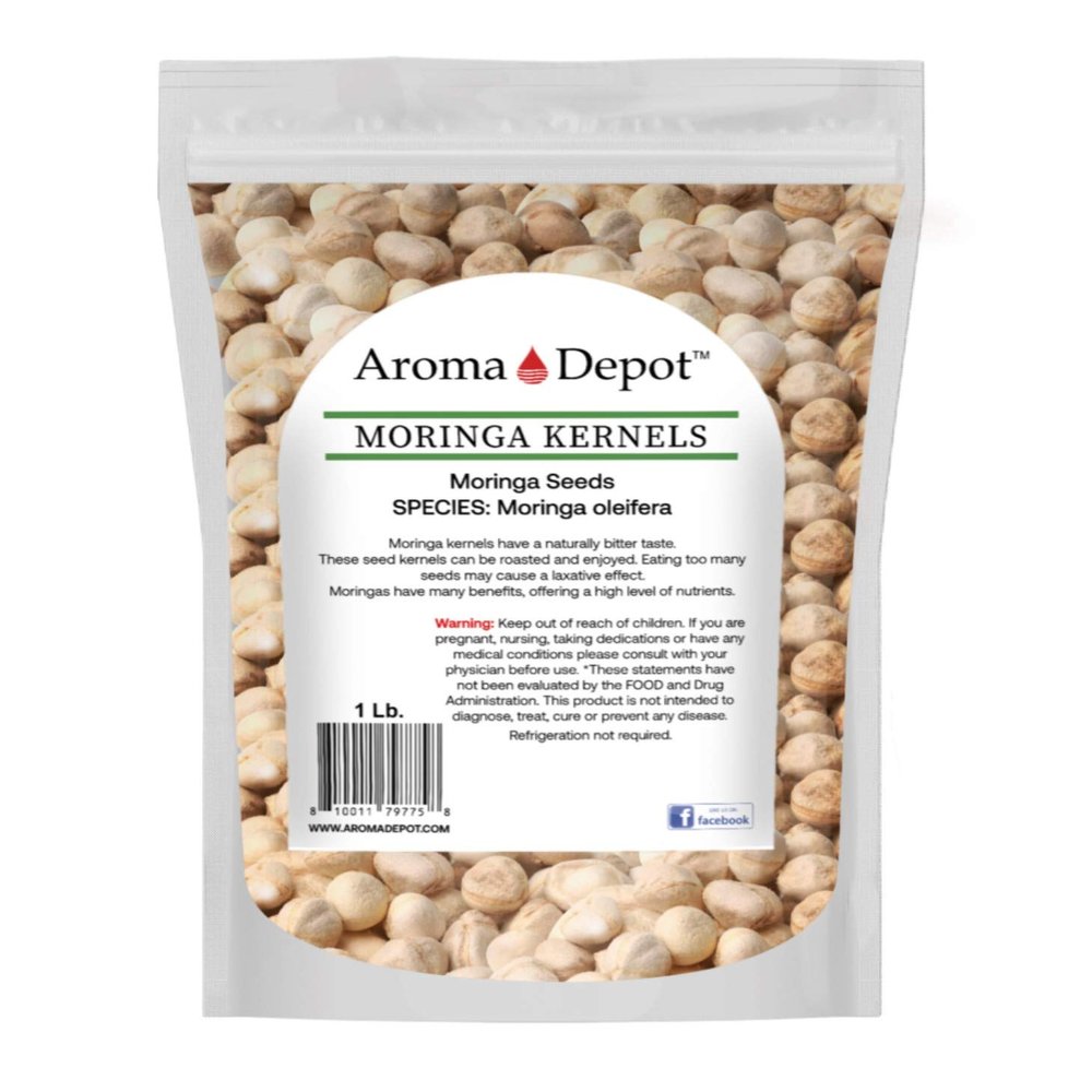 1 lb Moringa Seeds KERNEL Shelled Clean 100% Natural, Raw Superfood Nutritional, Rich in Vitamins, Edible Seeds, Protein, Minerals, Potassium. (APX 1550-1700 Kernels)