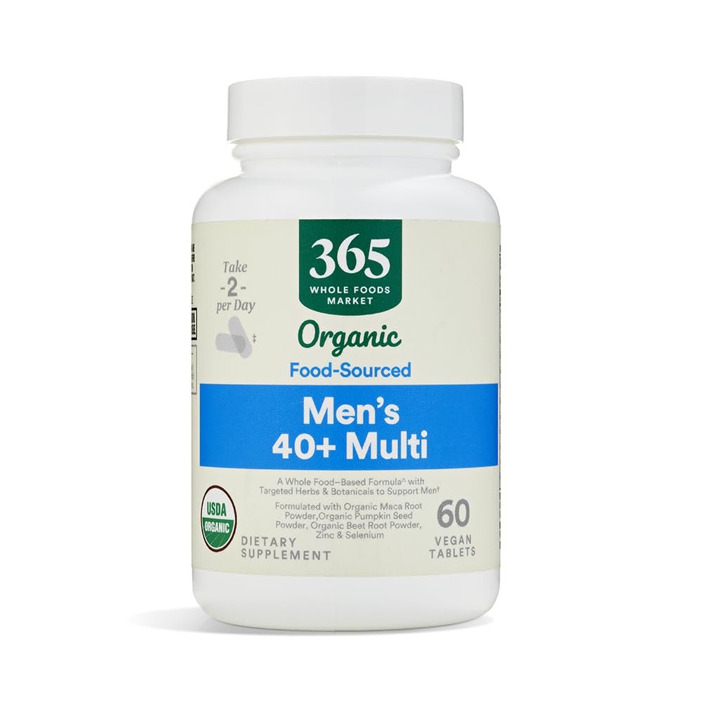 365 by Whole Foods Market, Vitamin Multi Mens Food Cultured 40 Plus, 60 Count