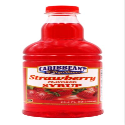 CARIBBEAN RHYTHMS Strawberry Syrup, 25.4 Oz (Pack of 1)