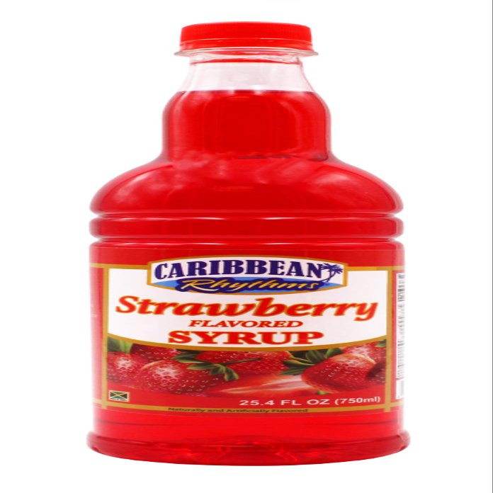 CARIBBEAN RHYTHMS Strawberry Syrup, 25.4 Oz (Pack of 1)