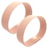 AcuBracelet AcuBalance Motion Sickness Bracelets  Comfortable Waterproof Acupressure Band for Natural Nausea Relief, Ideal for Travel (Pair), Pink (Large 8) view 1