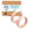 AcuBracelet AcuBalance Motion Sickness Bracelets  Comfortable Waterproof Acupressure Band for Natural Nausea Relief, Ideal for Travel (Pair), Pink (Large 8) view 2