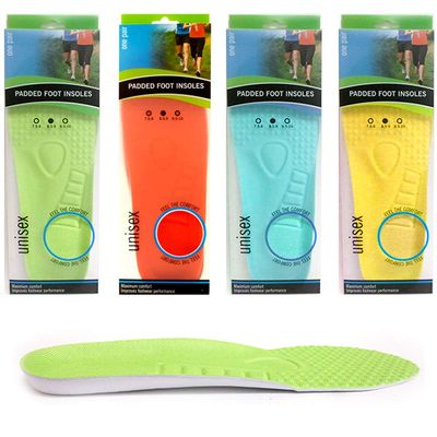 2 Pair Pressure Relief Insoles Pad Inner Supportive Cushioning Unisex Size 7.5-8