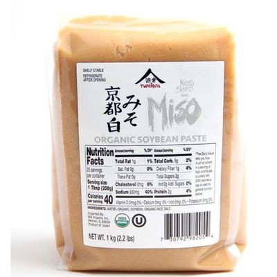Namikura Japanese White Miso Paste, 2.2 lb Authentic Kosher Certified White Miso, Smooth Texture, Sweet and Mild Flavor, Ideal for Soups, Marinades, Dressings, and Gourmet Dishes