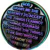 1 Month AA Medallion Reflex Rainbow Plated 30 Day Sobriety Chip view 2
