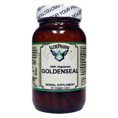 AlchePharma Goldenseal Root 250mg (Organic Hydrastis Canadensis) 60ct Veg Caps