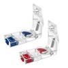 2-PACK MAXSPLIT Pill Splitter - Professional Pill Cutter for Small and Large Pills - Split Pills, Tablets, Vitamins - The Best Pill Splitter with Dispenser - Travel Sized - 2 Count (Red and Blue) view 1