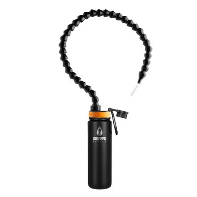 Giraffe Bottle Tower Hands Free Drinking System, Insulated Stainless Steel Bottle (length 30 in / 76 cm)