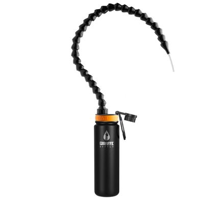 Giraffe Bottle Tower Hands Free Drinking System, Insulated Stainless Steel Bottle (length 25 in / 63 cm)