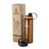 Giraffe Bottle 24oz Stainless Steel Drinking Bottle with Insulated and Direct-Drink Lids, Burnt Orange view 4