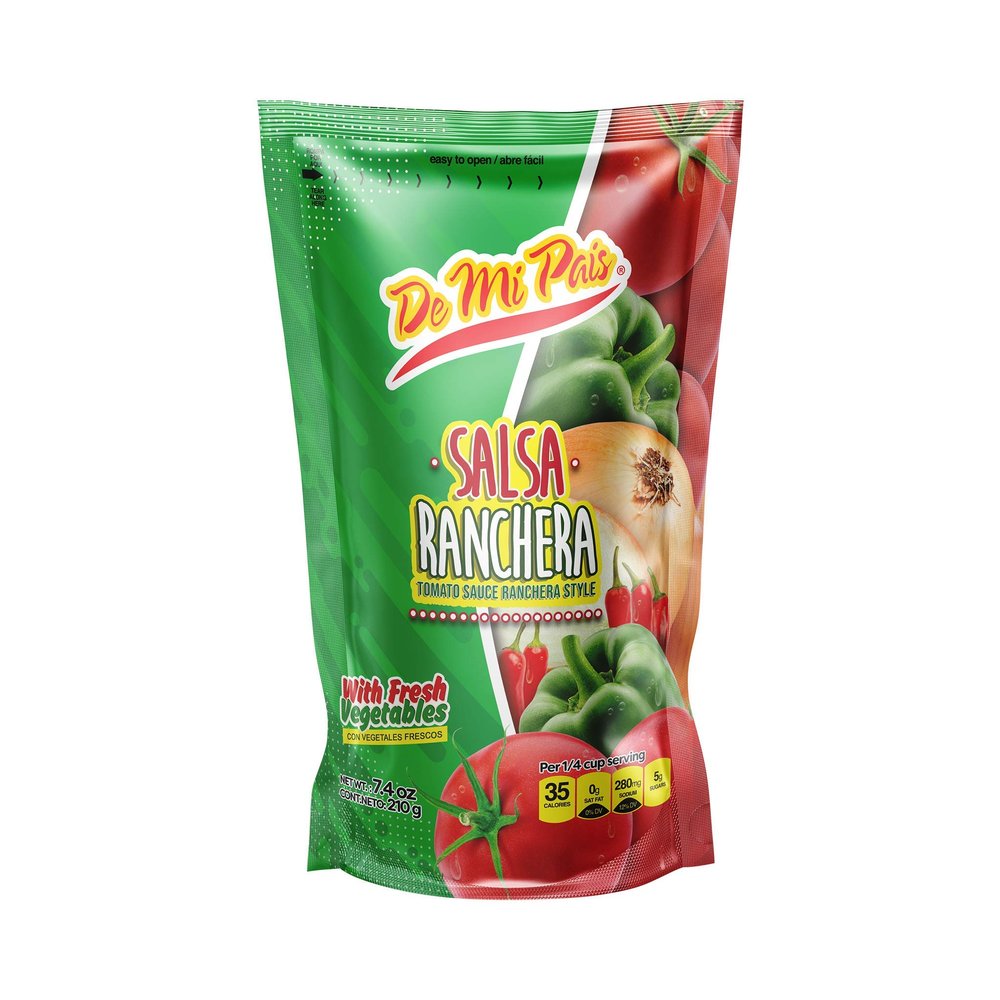 De Mi Pais Salsa Ranchera con Verduras Frescas 7.4 oz / Tomato Sauce Ranchera Style with Fresh Vegetables 7.4 oz (24)
