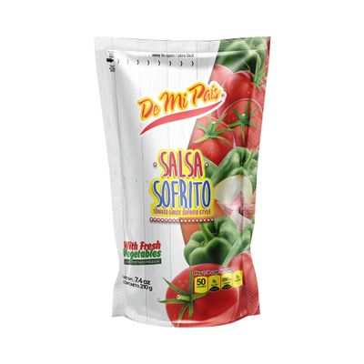 De Mi Pais Salsa Sofrito con Verduras Frescas 7.4 oz / Tomato Sauce Stir-Fry Style with Fresh Vegetables 7.4 oz (10)