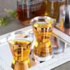 PLASTICPRO 9 oz Disposable Plastic Party Cups,Old fashioned Designed Tumblers, Crystal Clear (Clear With Rose Gold Rim, 200) view 3