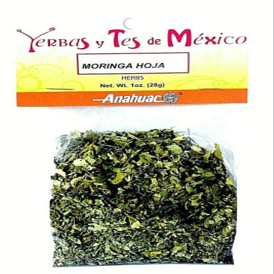 12 BAGS ANAHUAC MORINGA HOJA HERBS HIERBAS MEXICANAS Net Wt 1 oz (28g)