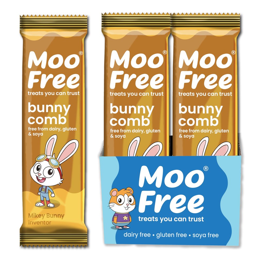 Moo Free Mini Bar - Bunnycomb 20g - 20 Pack