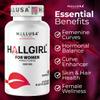 Hallusa Natural HALLGIRL Aguaje Curves Capsules for Women 1000mg, Curve Enhancer with Mauritia Flexuosa Fruit - Booty, HIPS & Bust Support  60 Capsules view 2