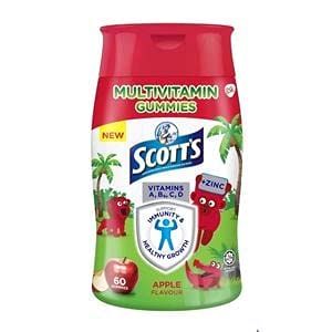 Scotts Multivitamins Gummies Immunity Support, Healthy Growth & Development, Apple Flavour, 60s