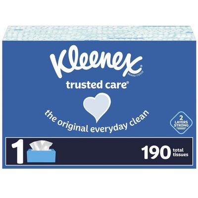 Kleenex Trusted Care Facial Tissues - 190 ct