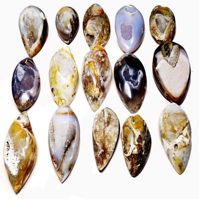 Duggu 400 Carat Fossil Snail Druzy Agate Fancy Gemstone, Raw Crystals Gemstone, Jewelry Making Supplies, Chakra Healing, Energy Stone, Reiki, Yoga, Meditation, Art-Crafts-DIY Stone