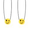 Fun and Function - Winking Emoji Necklaces - 2 Sensory Chew Necklaces for Kids - Sensory Oral Motor Aid for Children with Special Needs - Textured Chewing Necklace to Help Reduce Anxiety - For Ages 3+ view 1