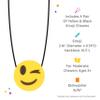 Fun and Function - Winking Emoji Necklaces - 2 Sensory Chew Necklaces for Kids - Sensory Oral Motor Aid for Children with Special Needs - Textured Chewing Necklace to Help Reduce Anxiety - For Ages 3+ view 3