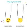 Fun and Function - Winking Emoji Necklaces - 2 Sensory Chew Necklaces for Kids - Sensory Oral Motor Aid for Children with Special Needs - Textured Chewing Necklace to Help Reduce Anxiety - For Ages 3+ view 4