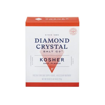 Diamond Crystal Kosher Salt Flakes - Full Flavor, No Additives - Staple for Professional Chefs and Home Cooks 26 Ounce (New Packaging)