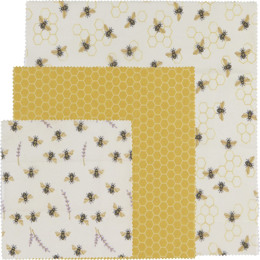 DANICA NOW DESIGNS Bees Beeswax Wrap, 3 CT