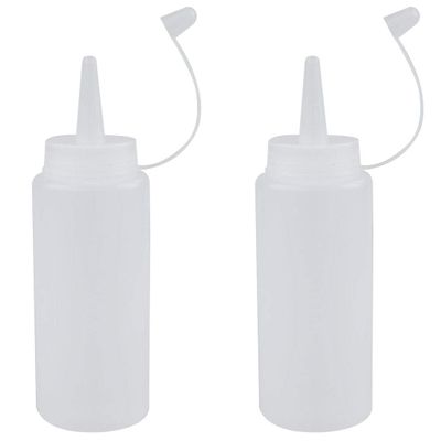 21 Century B63A10 12 oz Plastic Sauce Bottles - 2 Piece