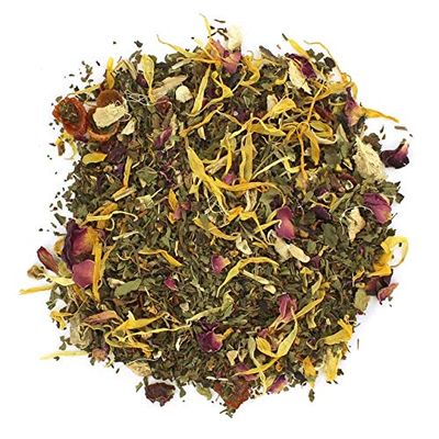 Ayurvedic Total Body Wellness Loose Leaf Herbal Tea Pouches - 16oz | Ayurvedic Inspired Blend of Herbs and Flowers | Comforting Botanical Tea for Balance and Daily Well Being